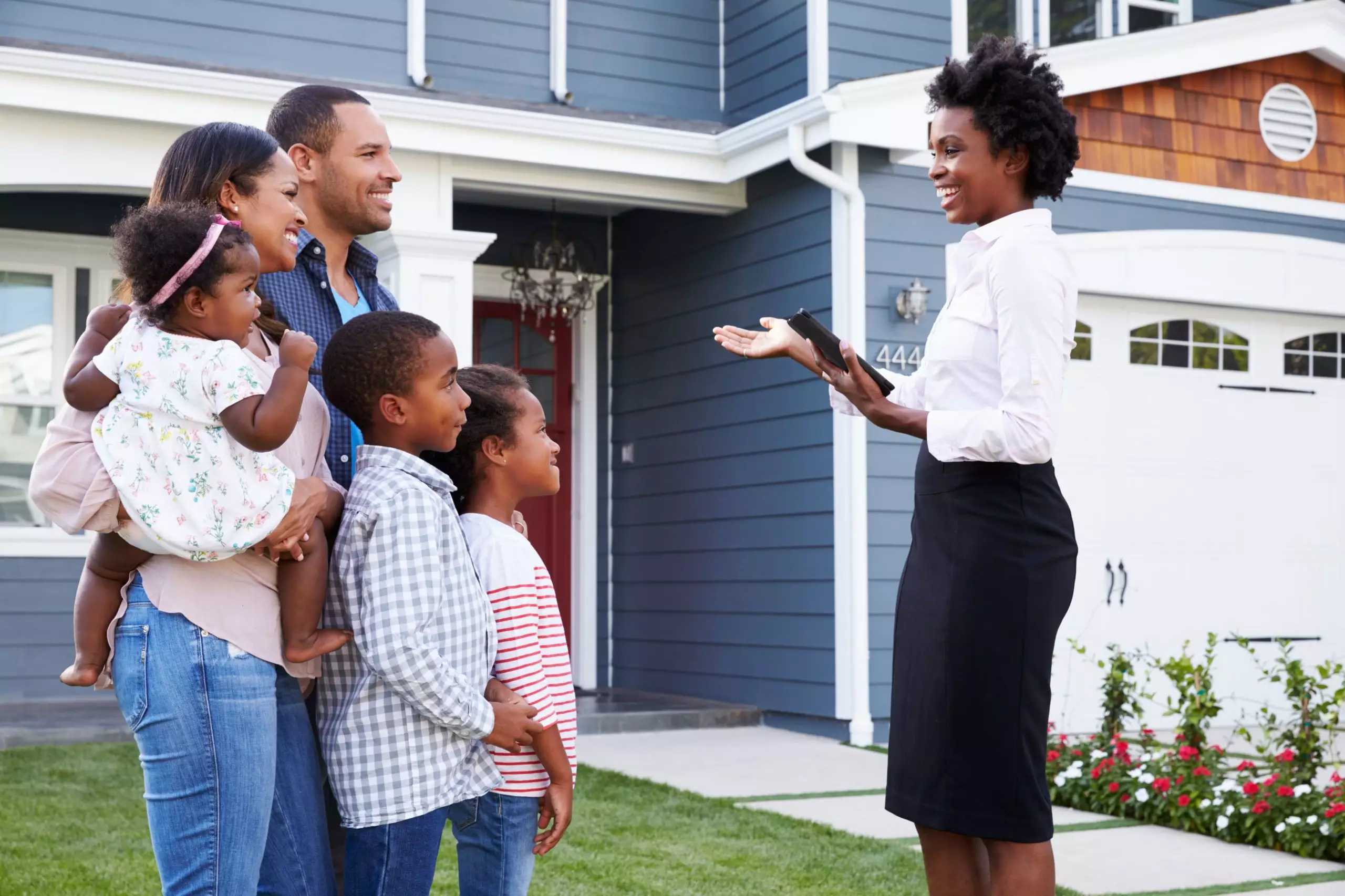 Happy Family Photo and a Realtor